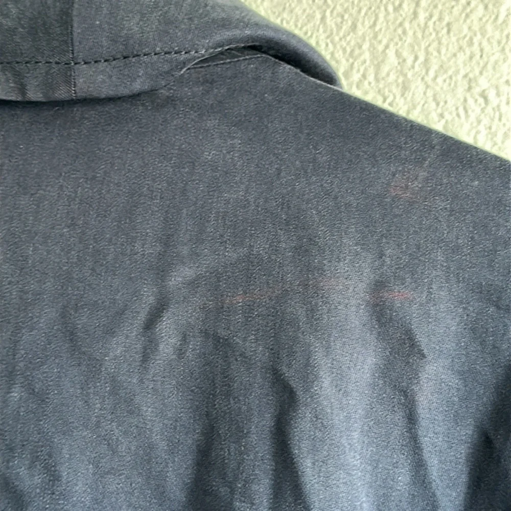 Club Monaco Gideon Navy Blue Draped Trench Coat Sz. S - Picture 9 of 11